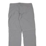 QUECHUA Womens Grey Regular Fit Straight Polyester Blend Trousers W30 L30