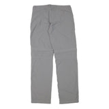 QUECHUA Womens Grey Regular Fit Straight Polyester Blend Trousers W30 L30