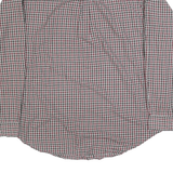 TOMMY HILFIGER Mens Red Black & White Checked Shirt XL Classic Button-Down