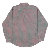 TOMMY HILFIGER Mens Red Black & White Checked Shirt XL Classic Button-Down
