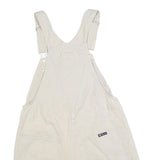 ROUTE 66 Womens Cream Cotton Blend Short Dungarees M W32 L4 Casual Relaxed Fit