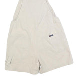 ROUTE 66 Womens Cream Cotton Blend Short Dungarees M W32 L4 Casual Relaxed Fit