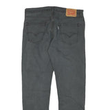 LEVI'S Mens Jeans Black Regular Straight Denim Medium W34 L29 Classic Zip