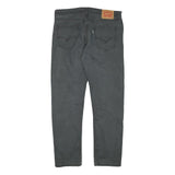 LEVI'S Mens Jeans Black Regular Straight Denim Medium W34 L29 Classic Zip