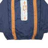 EARTHBOUND Mens Navy & Orange Casual Zip Jacket XL Polyester Blend Sporty