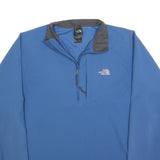 THE NORTH FACE Mens Blue Outdoor Jacket M Polyester Blend Plain Zip Lightweight