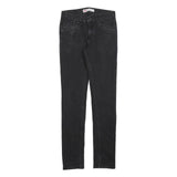LEVI'S 510 Girls Jeans Black Slim Skinny Denim Dark W28 L31 Stretch Cotton
