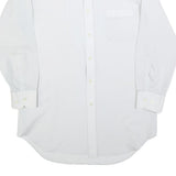 KAUF Mens White Shirt S Classic Formal Button-Up Long Sleeve Polyester