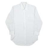KAUF Mens White Shirt S Classic Formal Button-Up Long Sleeve Polyester