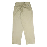 NAUTICA Mens Cotton Beige Regular Straight Leg Trousers W33 L32 Casual Classic