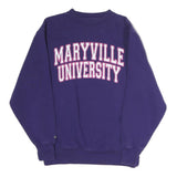 JANSPORT Womens Purple Maryville University Crew Neck M Cotton Blend Sweatshirt