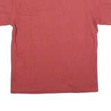 TOMMY HILFIGER Mens Red Graphic T-Shirt S Short Sleeve Crew Neck Cotton Blend