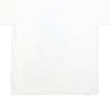 2PAC Mens White Graphic T-Shirt L Short Sleeve Crew Neck Tupac Rapper