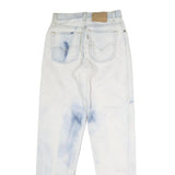LEVI'S Womens Jeans Blue & White Regular Straight Denim Light W30 L33 Classic