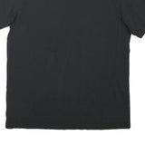 ADIDAS Mens Black Three Stripe Life Graphic T-Shirt M Short Sleeve Crew Neck