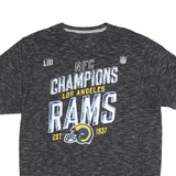 FANATICS Mens Black Los Angeles Rams Graphic T-Shirt L Short Sleeve Crew Neck