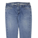 CARHARTT Womens Regular Fit Blue Denim Jeans W44 L30 Cotton Blend Zip