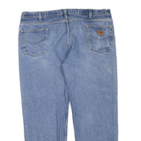CARHARTT Womens Regular Fit Blue Denim Jeans W44 L30 Cotton Blend Zip