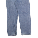 WRANGLER Mens Blue Regular Straight Denim Cotton Medium W33 L30 Zip Casual