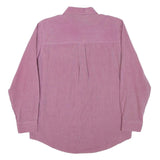 CHAPS Mens Pink Plain Cotton Blend Shirt M Button Down Pocket Casual