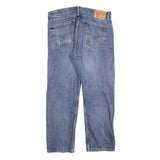 LEVI'S 505 Mens Jeans Blue Regular Straight Denim Medium W36 L30 Classic Cotton