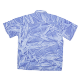 SAMBISAM Mens Blue Short Sleeve Shirt L Polyester Blend Casual Lightweight