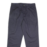 TOMMY HILFIGER Mens Cotton Navy Relaxed Straight Trousers W36 L32 Classic Casual