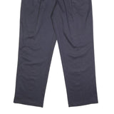 TOMMY HILFIGER Mens Cotton Navy Relaxed Straight Trousers W36 L32 Classic Casual