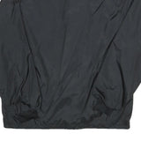 SILVESTER Mens Black Nylon Button Jacket S Plain Lightweight Casual Outerwear
