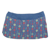 PATAGONIA Womens Blue & Red Printed Mini Polyester Blend Active Skort L