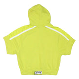 NIKE Mens Yellow Pullover Hoodie M Polyester Blend Lightweight Zip Sportswear