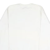 NIKE Mens White Greyhounds Basketball Crew Neck M Cotton Blend Sweatshirt