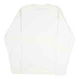 NIKE Mens White Greyhounds Basketball Crew Neck M Cotton Blend Sweatshirt