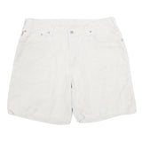CARHARTT Mens Cotton White Casual Shorts L W34 Utility Workwear Pockets