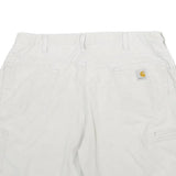 CARHARTT Mens Cotton White Casual Shorts L W34 Utility Workwear Pockets