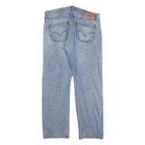 LEVI'S 501 Mens Jeans Blue Regular Straight Denim Stone Wash W38 L32 Classic