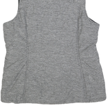 THE NORTH FACE Womens Grey Sleeveless Jacket L Polyester Puffer Outdoor Zip Vest