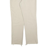 LEVI'S Womens Beige Regular Fit Straight Denim Jeans W32 L29 Frayed Hem