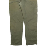 DICKIES Mens Cotton Blend Green Relaxed Straight Trousers W38 L30 Workwear