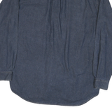 EDDIE BAUER Mens Blue Denim Shirt L Cotton Casual Button Shirt
