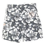 JACK WOLFSKIN Mens Cargo Shorts Black & White Floral L W36 Drawstring Relaxed