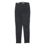 LEVI'S 721 Womens Denim Black Slim Skinny Jeans W26 L28 Classic Zip