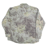 Mens Green Camouflage Cotton Blend Shirt L California Deer Association Outdoor