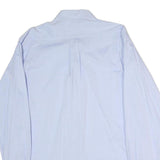 LOTTO Mens Blue Shirt XL Cotton Long Sleeve Button Collar Classic Fit Formal
