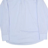LOTTO Mens Blue Shirt XL Cotton Long Sleeve Button Collar Classic Fit Formal