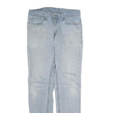 LEVI'S Mens Slim Light Blue Denim Zip Jeans W32 L34 Classic Casual Wear