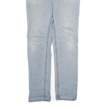 LEVI'S Mens Slim Light Blue Denim Zip Jeans W32 L34 Classic Casual Wear