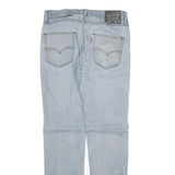 LEVI'S Mens Slim Light Blue Denim Zip Jeans W32 L34 Classic Casual Wear