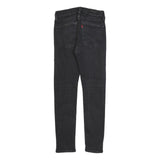 LEVI'S 519 Mens Jeans Black Slim Skinny Denim Medium W28 L27 Cotton Blend Zip