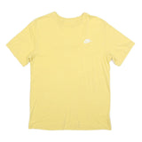 NIKE Mens Yellow Crew Neck Short Sleeve T-Shirt M Cotton Blend Casual Sportswear